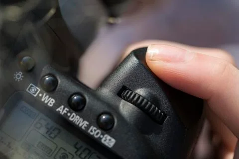 Shooting with dslr camera Stock Photos