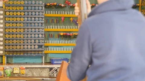 Shooting gallery Stock Footage 88286591