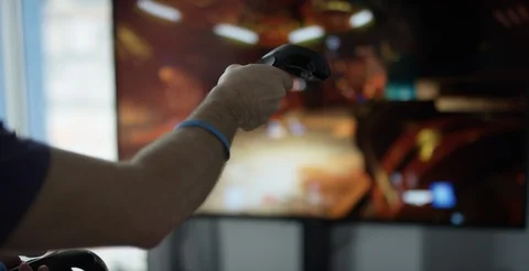 Shooting game Virtual reality Stock Footage 106848889