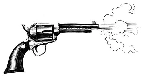 Shooting gun Stock Illustration