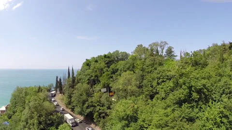 Shooting from the height of bird flight. Road Vidéo 46387350