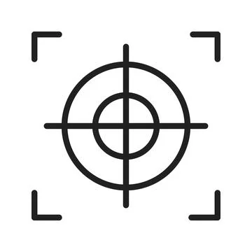 Shooting icon vector image. Stock Illustration