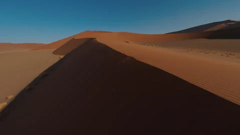 Shooting Large Dunes in the Desert Stock Footage 297577839