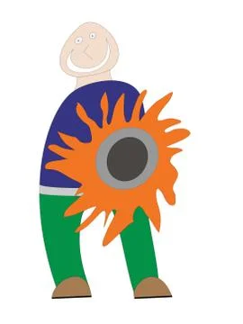 Shooting man Stock Illustration