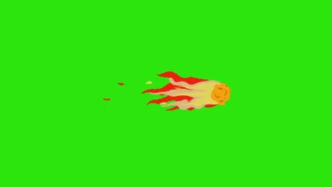 Shooting meteor on green screen background 스톡 동영상 332643380