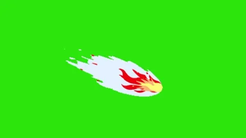 Shooting meteor on green screen background 库存影片 332643390