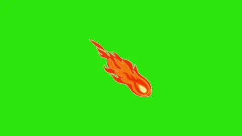 Shooting meteor on green screen background 库存影片 332643436