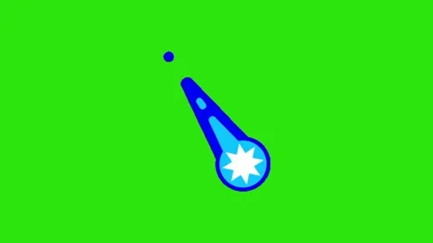 Shooting meteor on green screen background 스톡 동영상 332643438