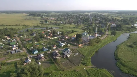 Shooting monastery buildings on a summer day Stock Footage 101521210