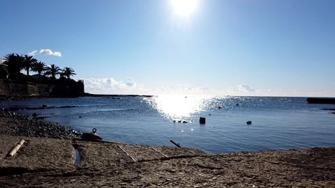 Shooting in motion lapse on the sea Stock Footage 100638177