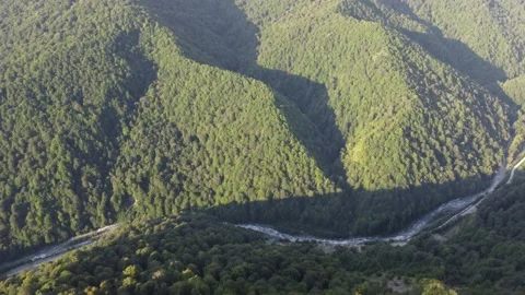 Shooting a mountain river in Sochi Video stock 223157685