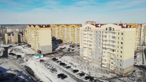 Shooting multi-storey buildings from a quadcopter 스톡 동영상 149107267