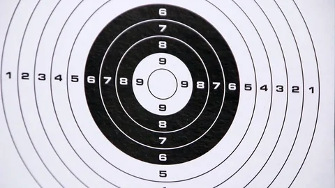 Shooting At Paper Target Stock Footage 72961834