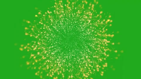 Shooting particles stream from center on green screen background Stock Footage 244562630