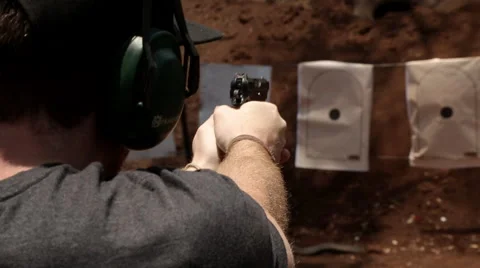 Shooting range 3 Video stock 59874229