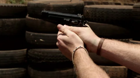 Shooting range 4 Stock Footage 59874240