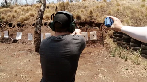 Shooting range 7 Stock Footage 59874245
