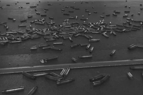 Shooting Range Brass Stock-Fotos