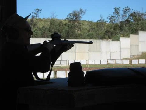 Shooting Range Foto stock