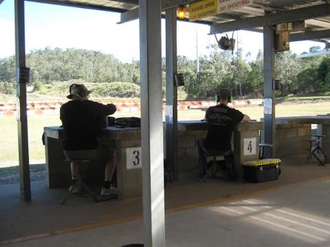 Shooting Range Foto stock