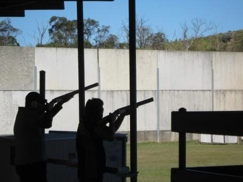 Shooting Range Foto stock