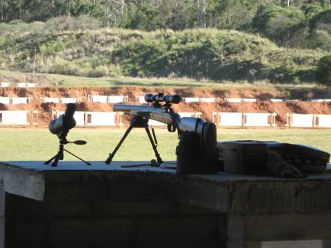 Shooting Range Foto stock