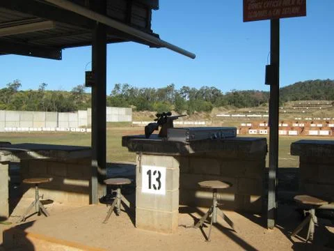 Shooting Range Foto stock