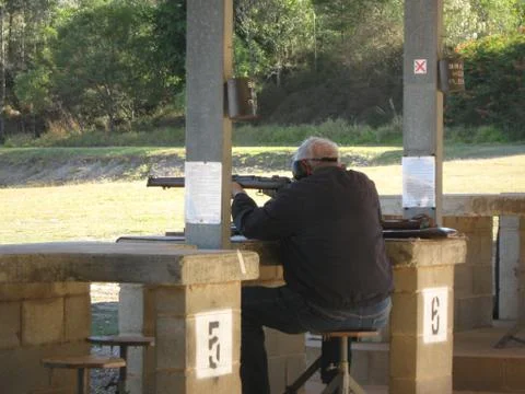 Shooting Range Foto stock