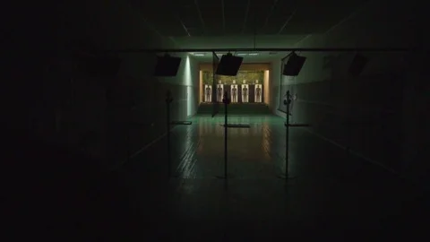 Shooting range target shooting training Stock Footage 102778069