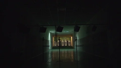 Shooting range target shooting training Stock Footage 102778074