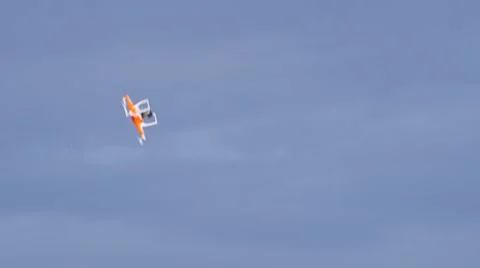 Shooting RC DJI Phantom Drone Out Of The Air Stock Footage 59478874