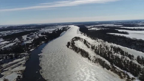 Shooting of the river Pripyat Stock Footage 100186873