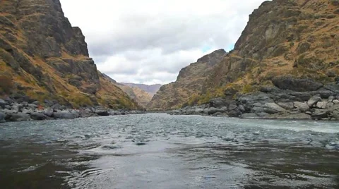 Shooting River Rapids POV Stock Footage 12468812