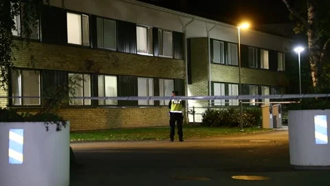 Shooting in Ryd, Linkoping, Sweden Stock Footage 218905347