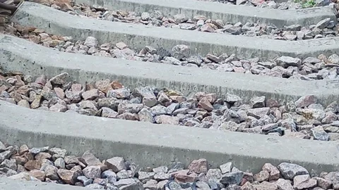 Shooting of a single-track railway Stock Footage 199019496