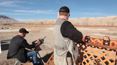 Shooting Skeet* Stock Footage 114624205