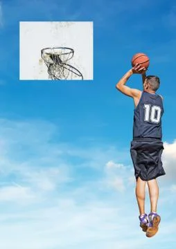 Shooting in the sky Stock Illustration