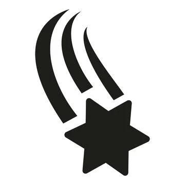 Shooting star concept indicating luck and wish Stock Illustration