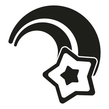 Shooting star concept vector icon on white background Stock Illustration