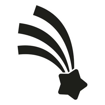Shooting star concept vector icon on white background イラスト素材