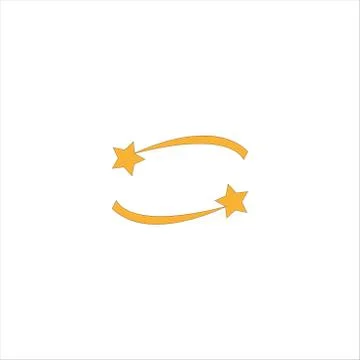 Shooting star. Flat web icon or sign isolated on grey background. Collection  Stock Illustration
