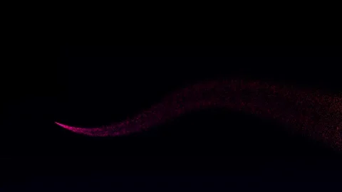 A shooting star, a flying rocket made of particles, a plume Stock Footage 275821757