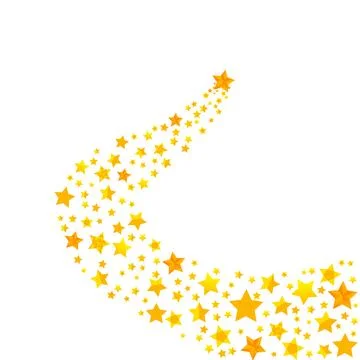 A shooting star, a meteorite Stock Illustration