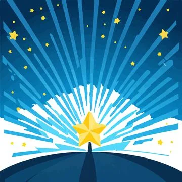 Shooting star patterns Night Sky Wish celestial flash イラスト素材