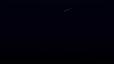 Shooting star in the sky Stock Footage 48583608