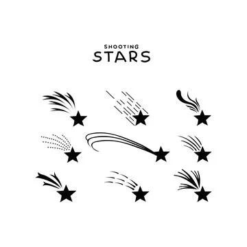 Shooting stars Stock Illustration