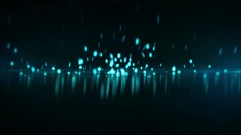 Shooting Stars Loop - Light Blue Stock Footage 10559142