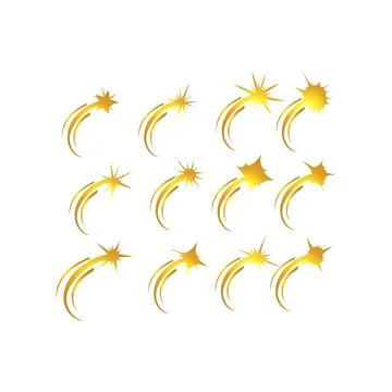 Shooting stars  vector Stock Illustration