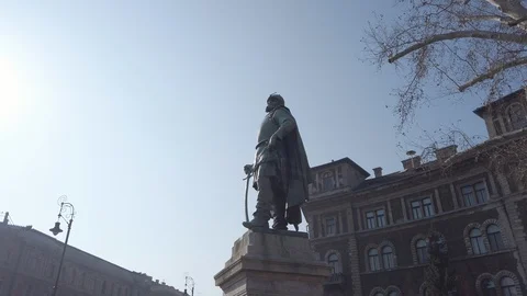 Shooting statue Stock Footage 103251231