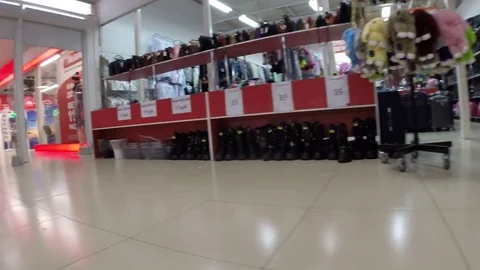 Shooting in the store Stock Footage 81097887